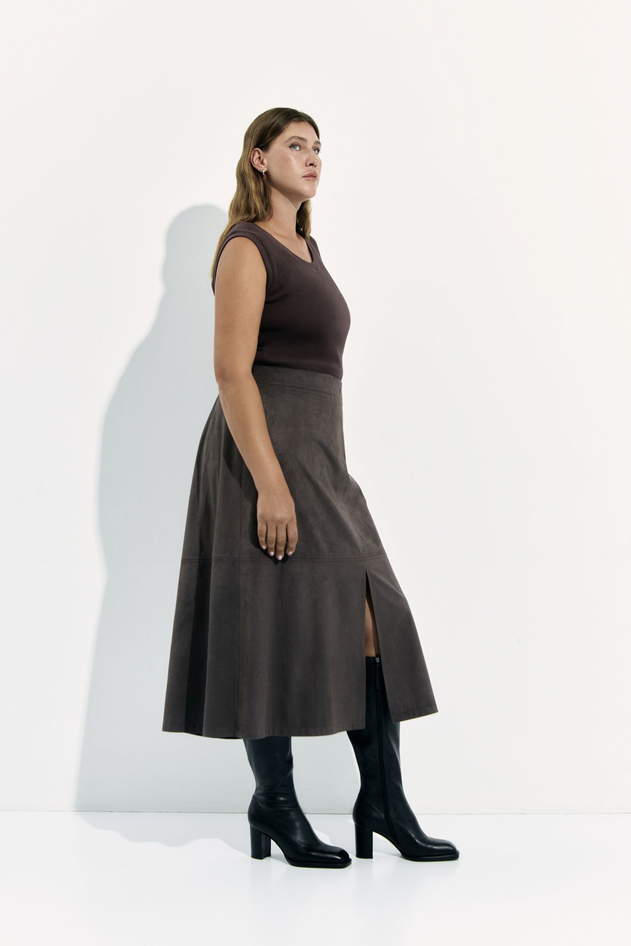 Юбка замшевая NAOMI