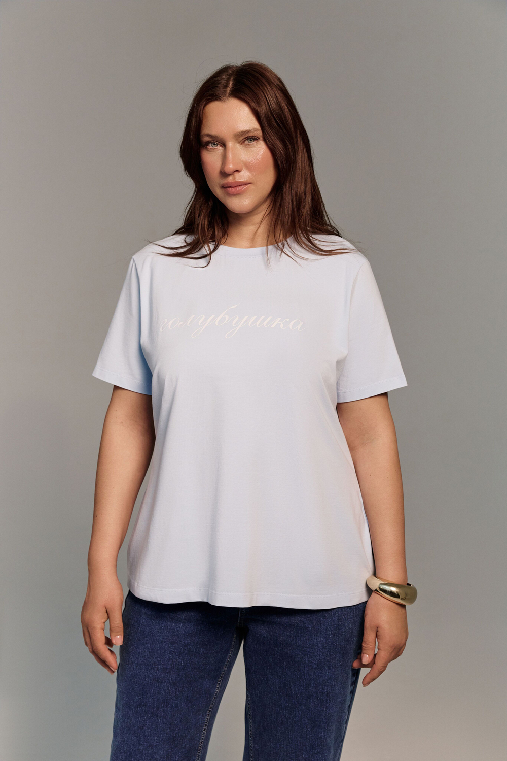Футболка хлопковая ГОЛУБУШКА