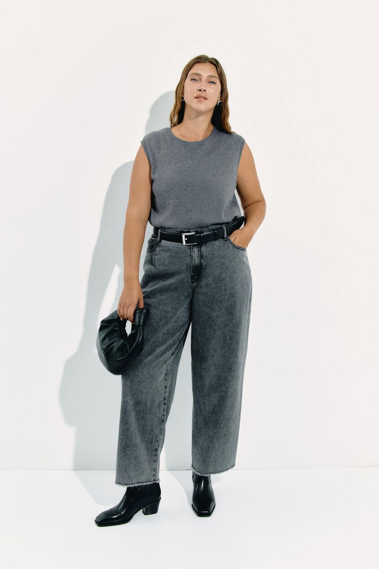 Топ вязаный с кашемиром