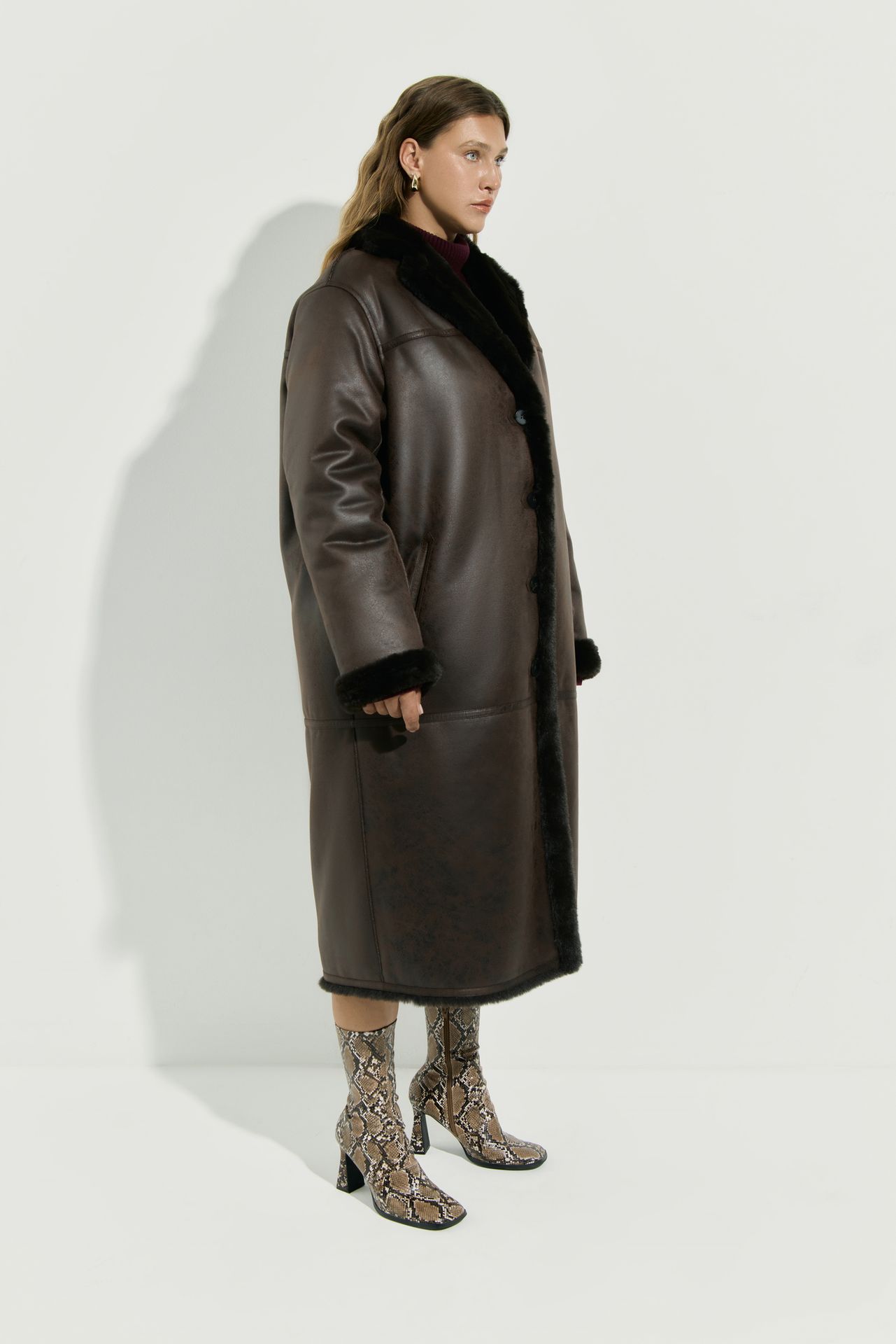 Дубленка удлиненная CAMERON