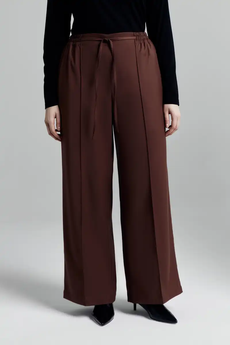 Брюки палаццо на резинке