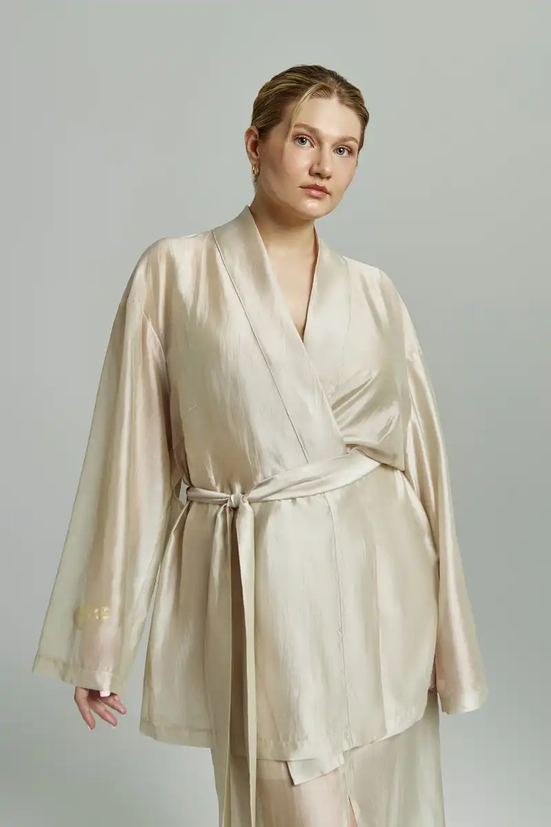 Блуза из прозрачной ткани