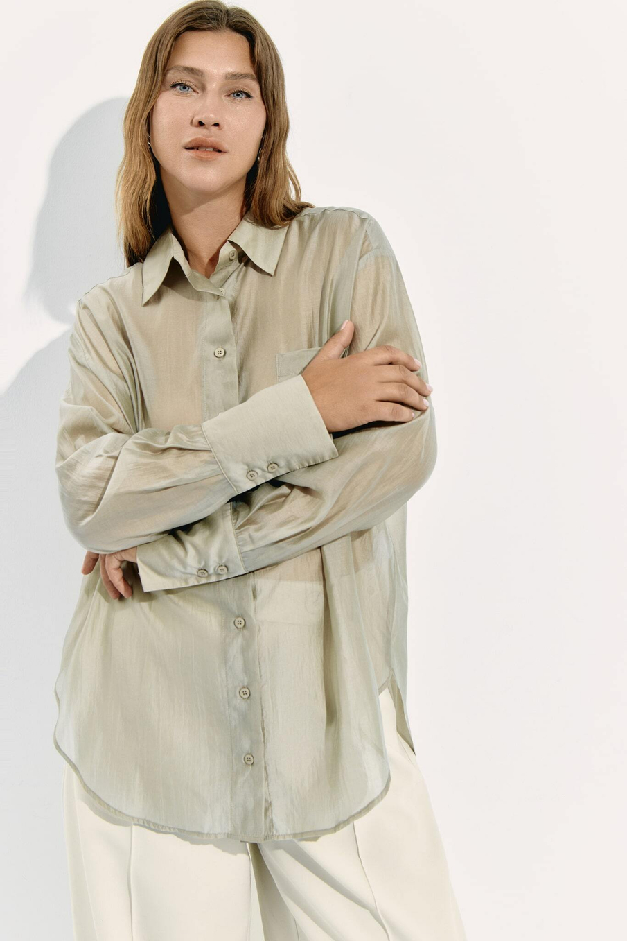 Рубашка полупрозрачная MIRA