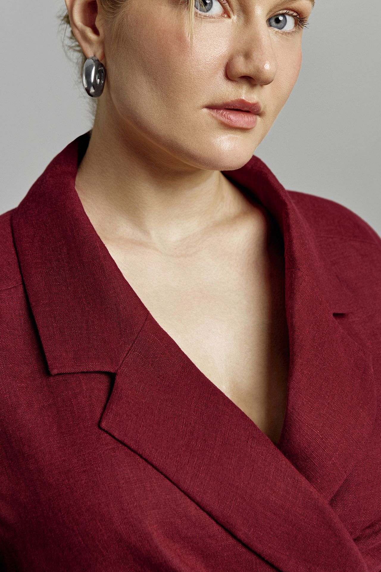 Топ-блуза льняная