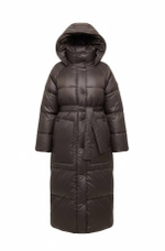Пуховик длинный с премиальным наполнителем RENE