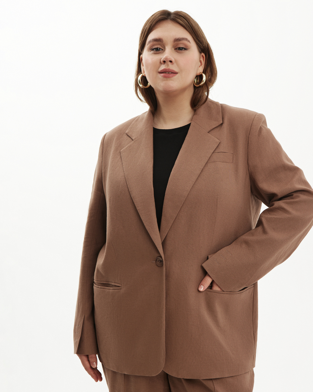 Льняной жакет