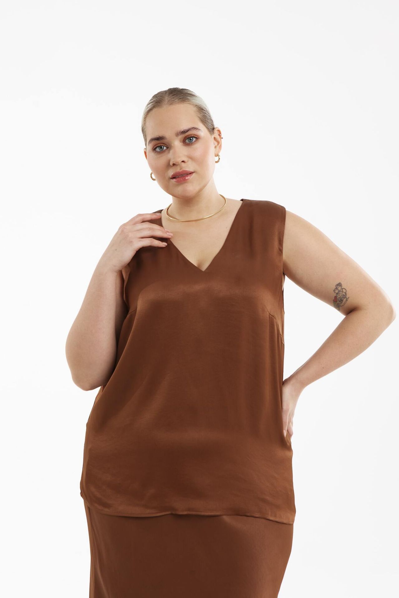 Топ-блуза струящийся