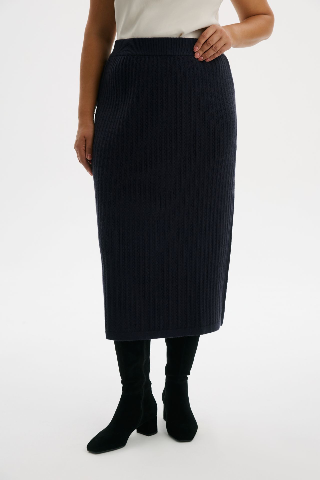 Юбка с ангорой ПОЛНОЧЬ