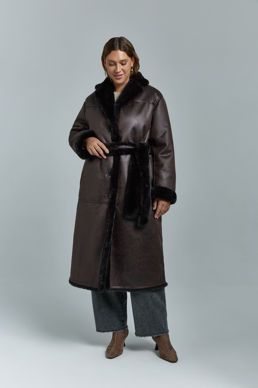 Дубленка удлиненная CAMERON