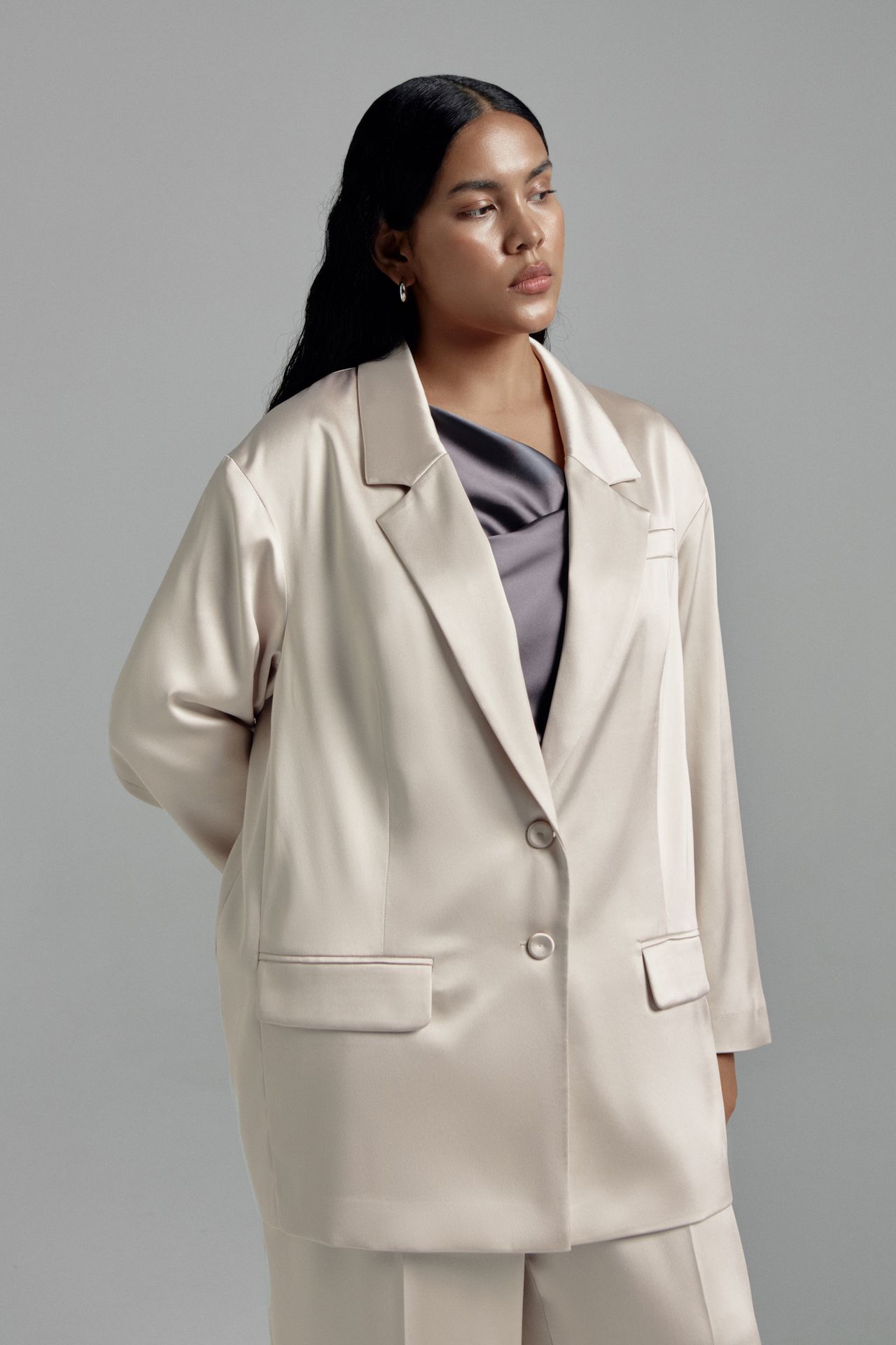 Жакет атласный