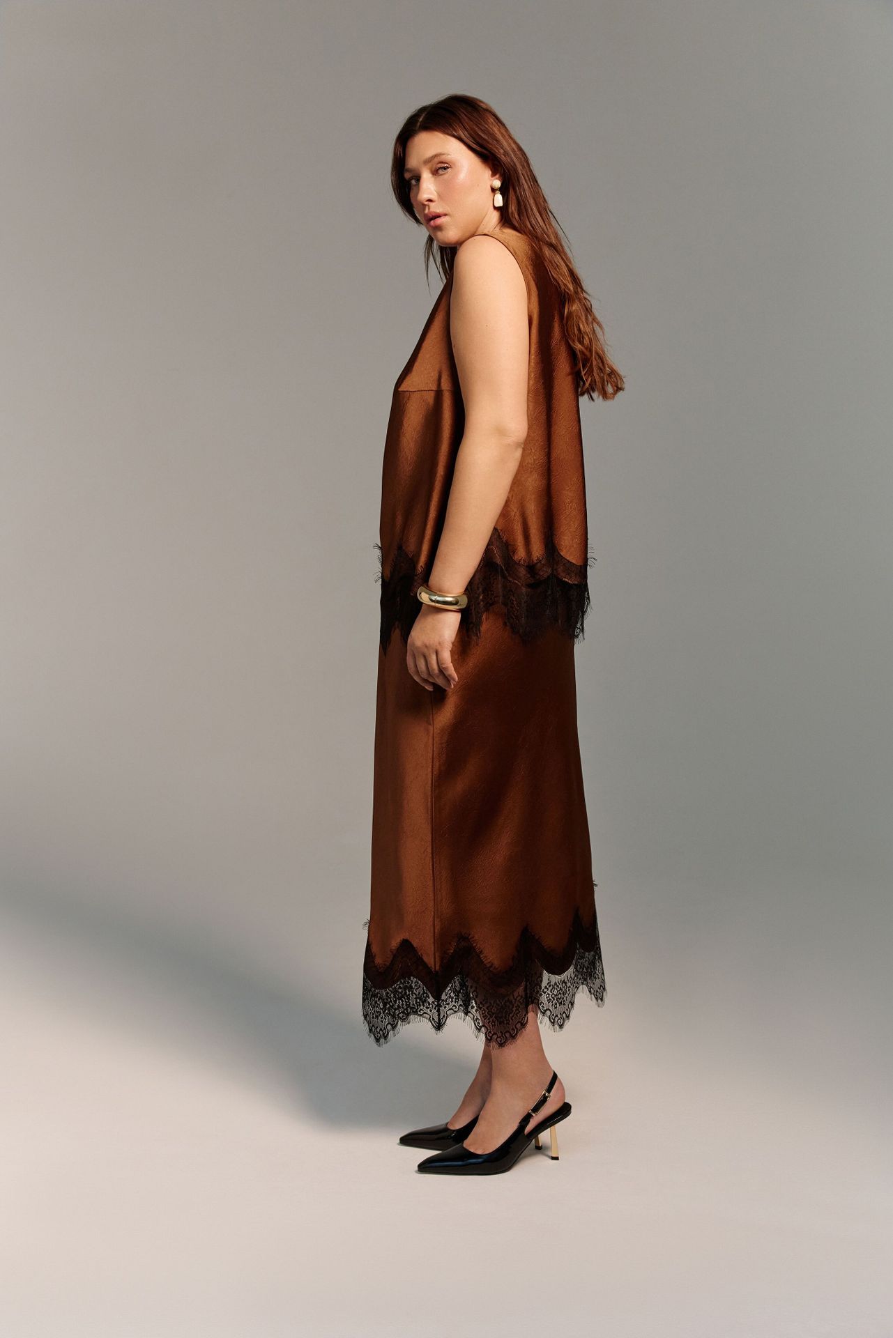 Юбка с кружевом РАНЕВСКАЯ