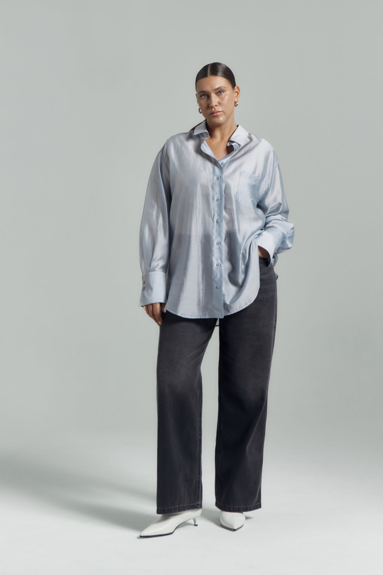 Рубашка полупрозрачная