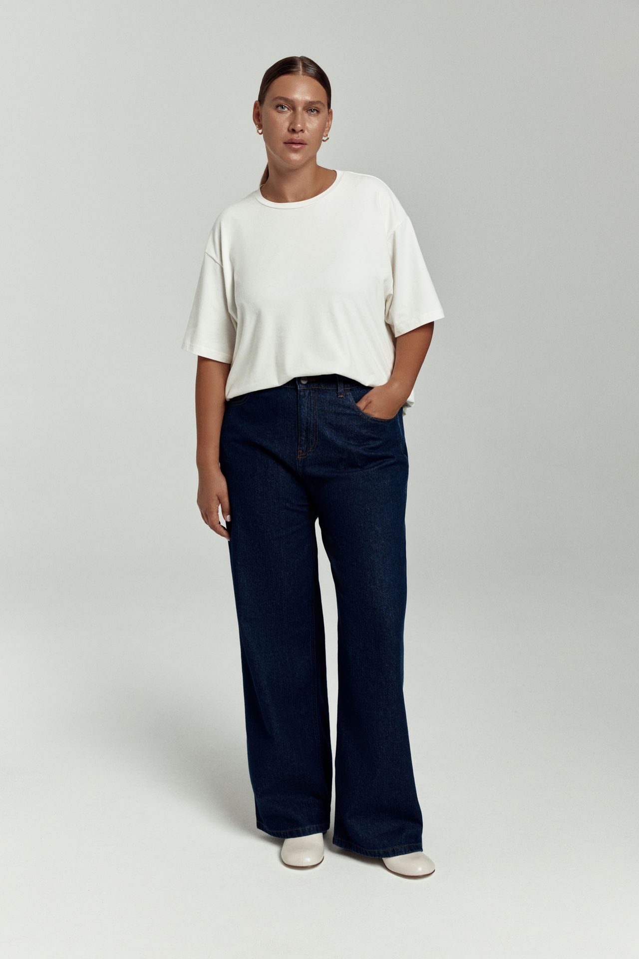 Джинсы широкие HARLOW