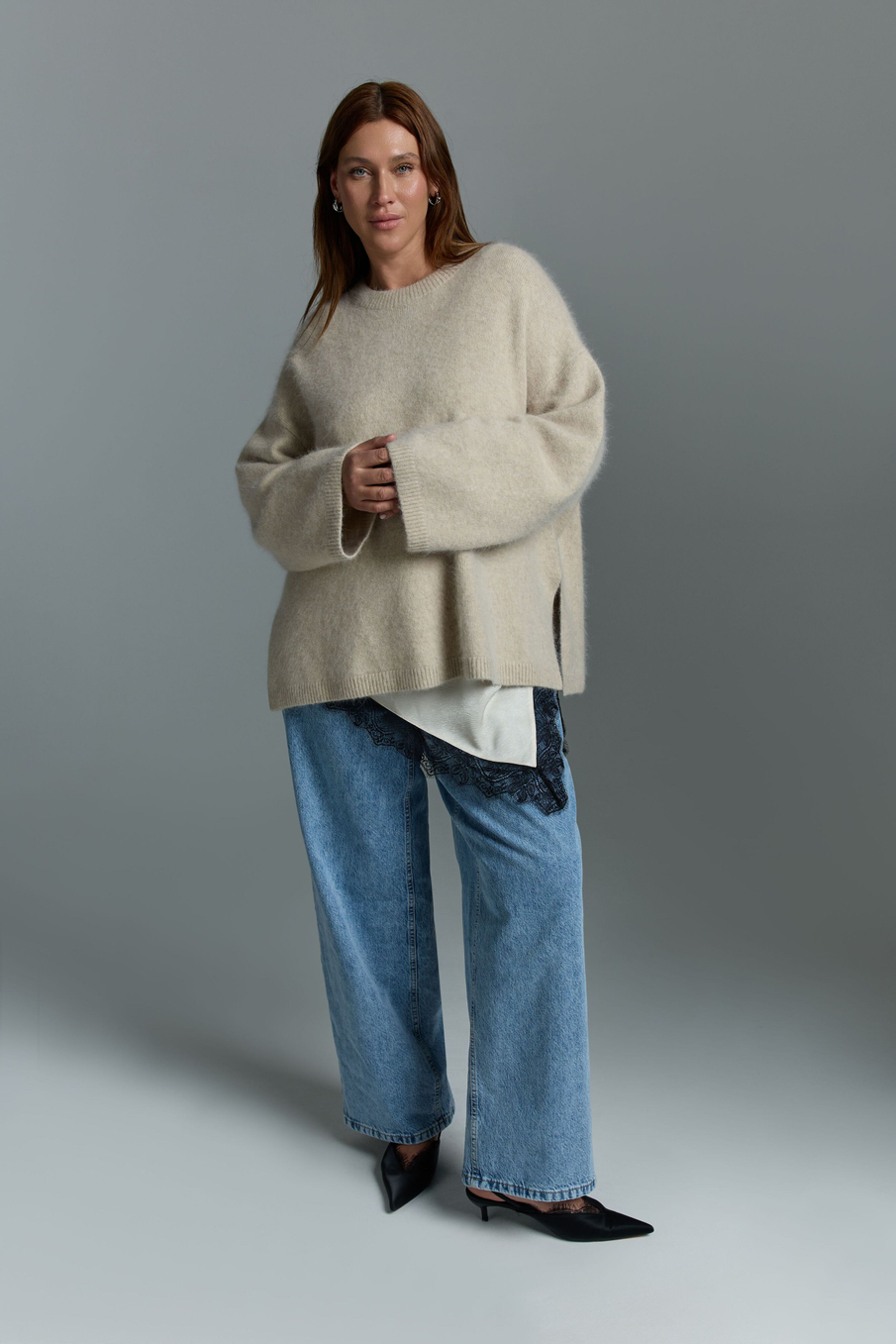 Топ с кружевом CHIC