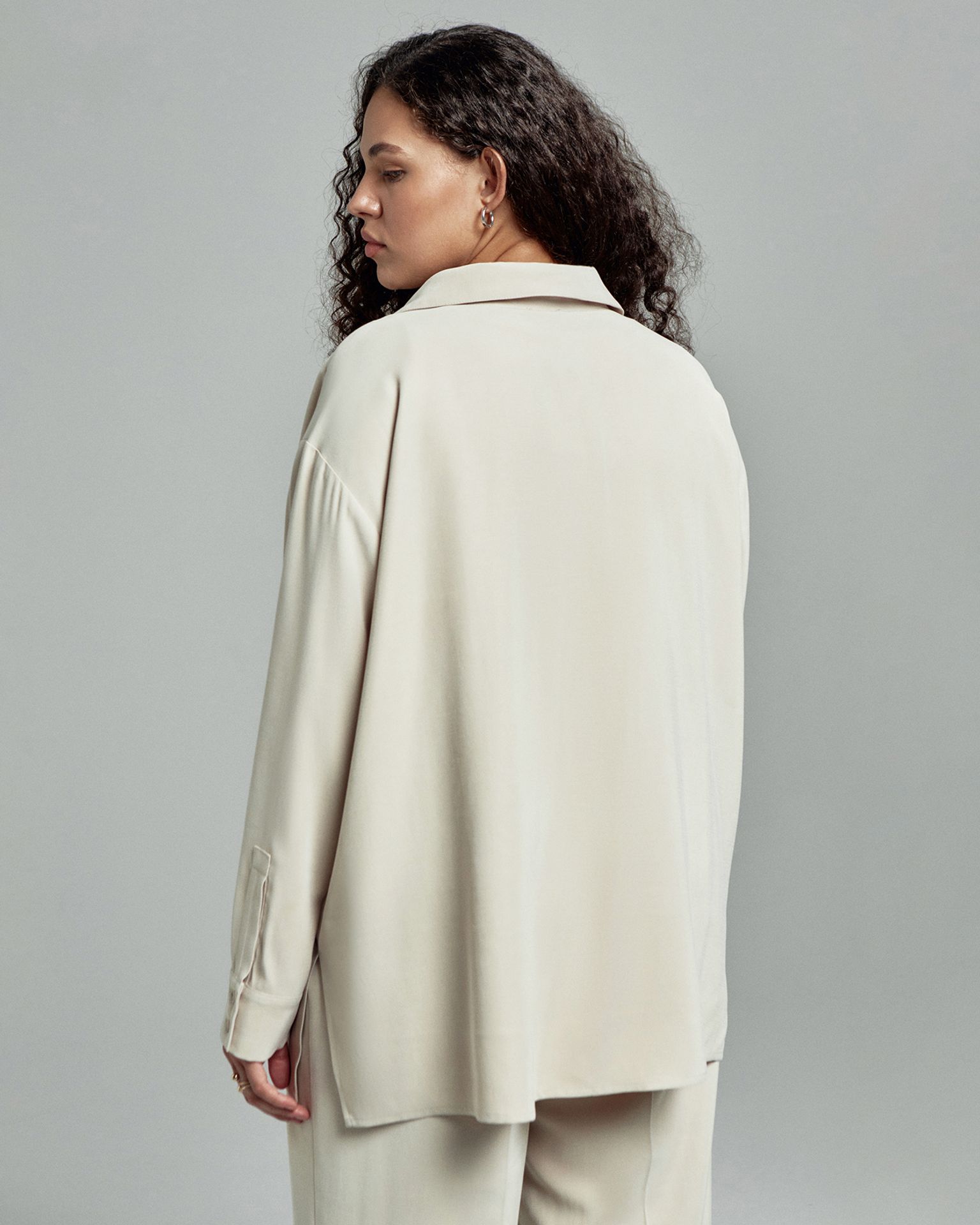 Рубашка оверсайз из купры