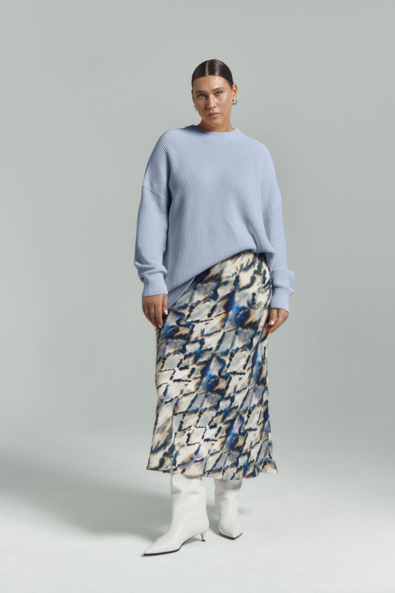 Джемпер хлопковый оверсайз