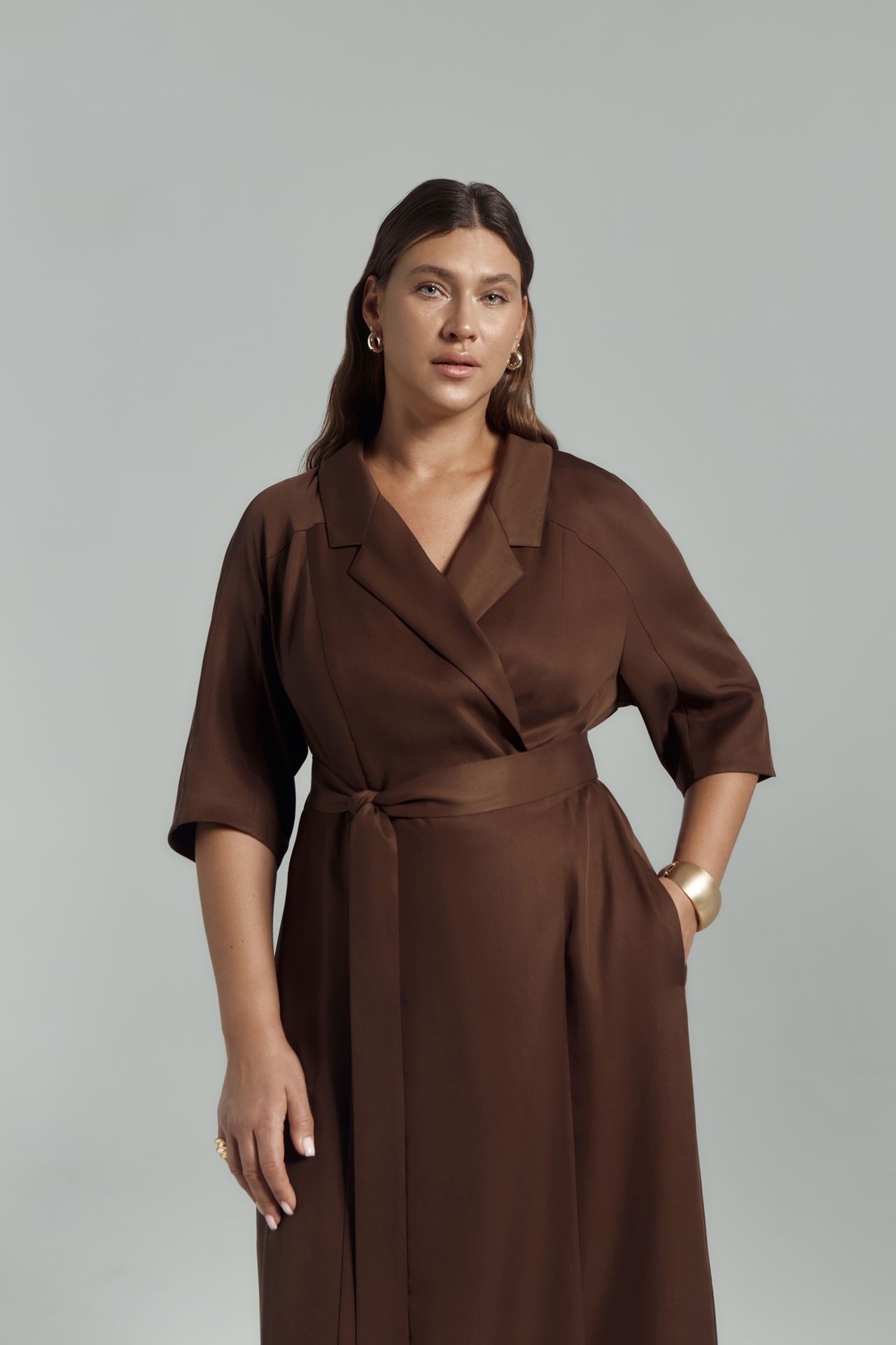 Платье-жакет струящиеся