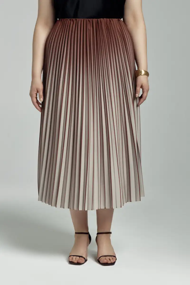 Юбка плиссе с эффектом деграде