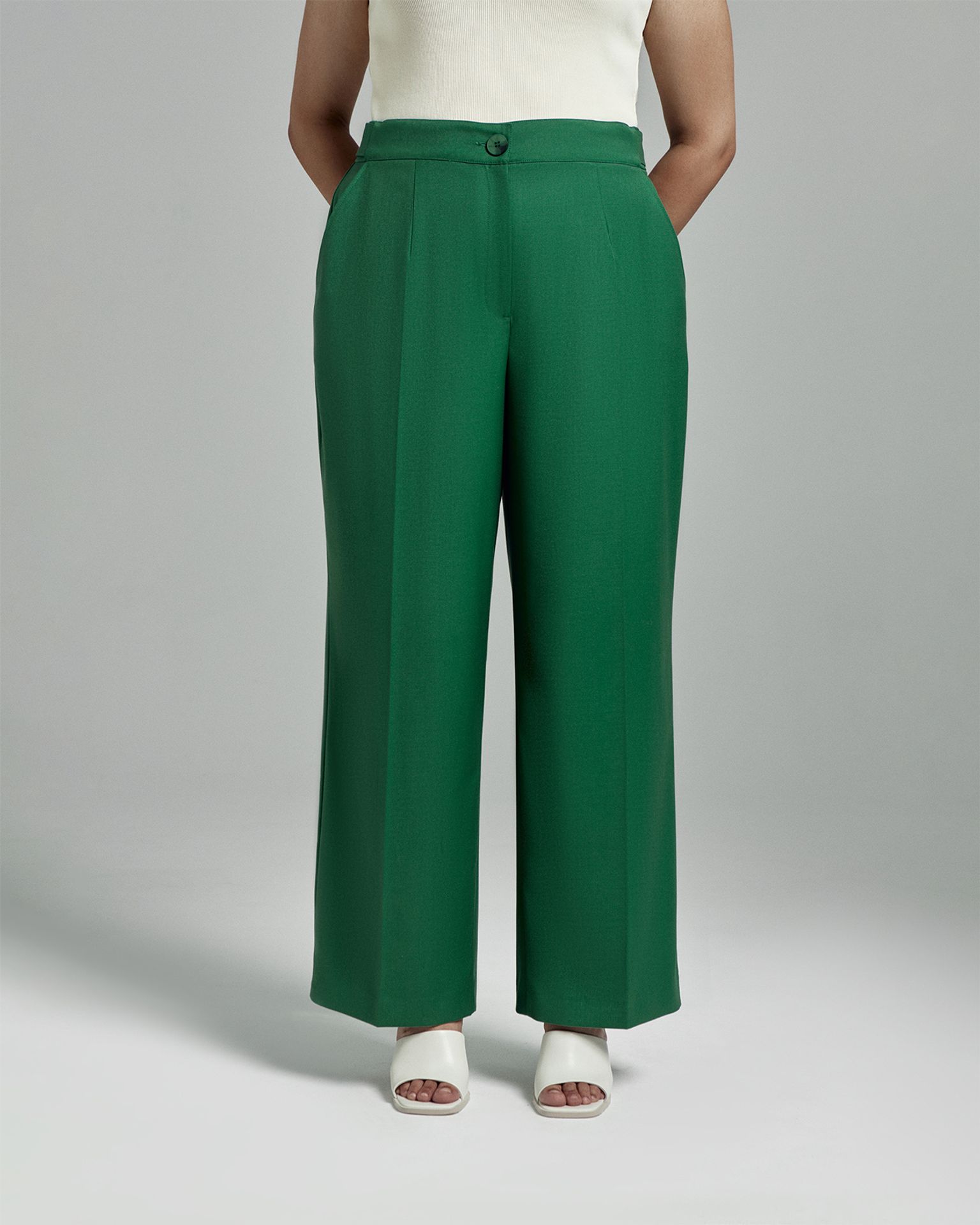 Брюки прямые на резинке