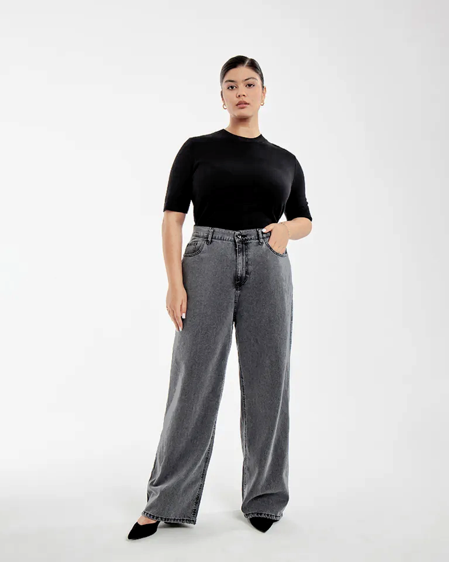 Джинсы широкие HARLOW