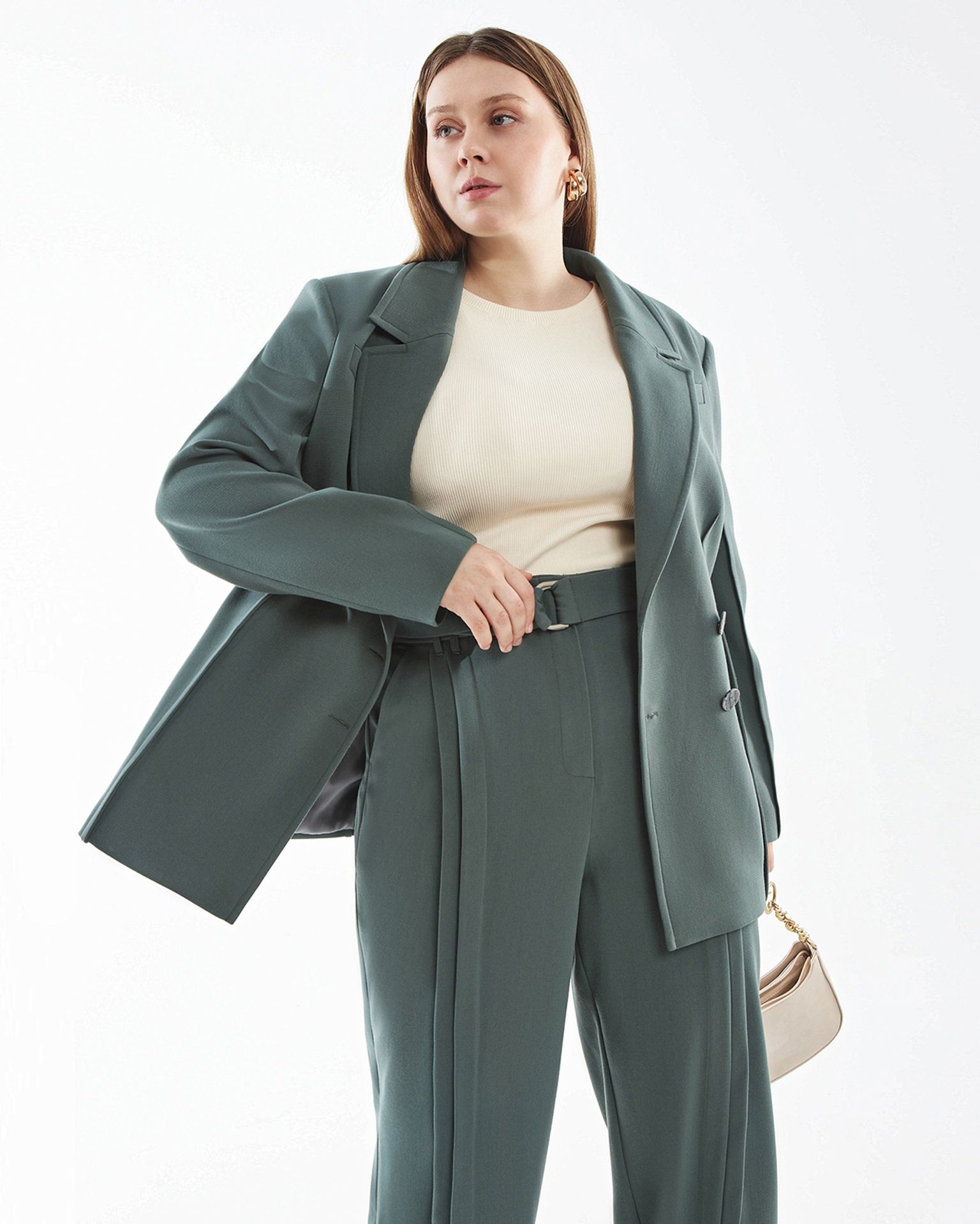 Жакет с защипами