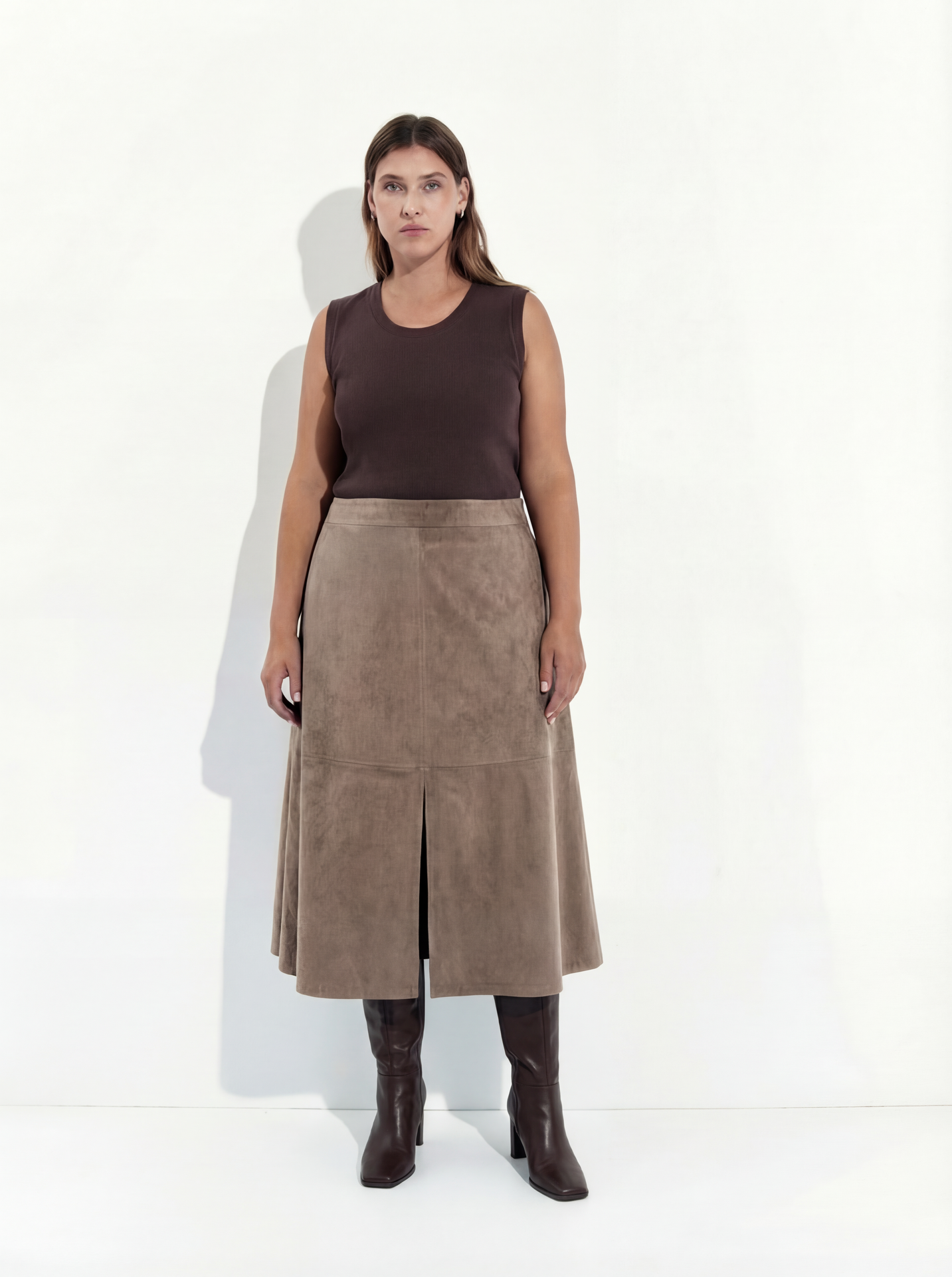 Юбка замшевая НАОМИ