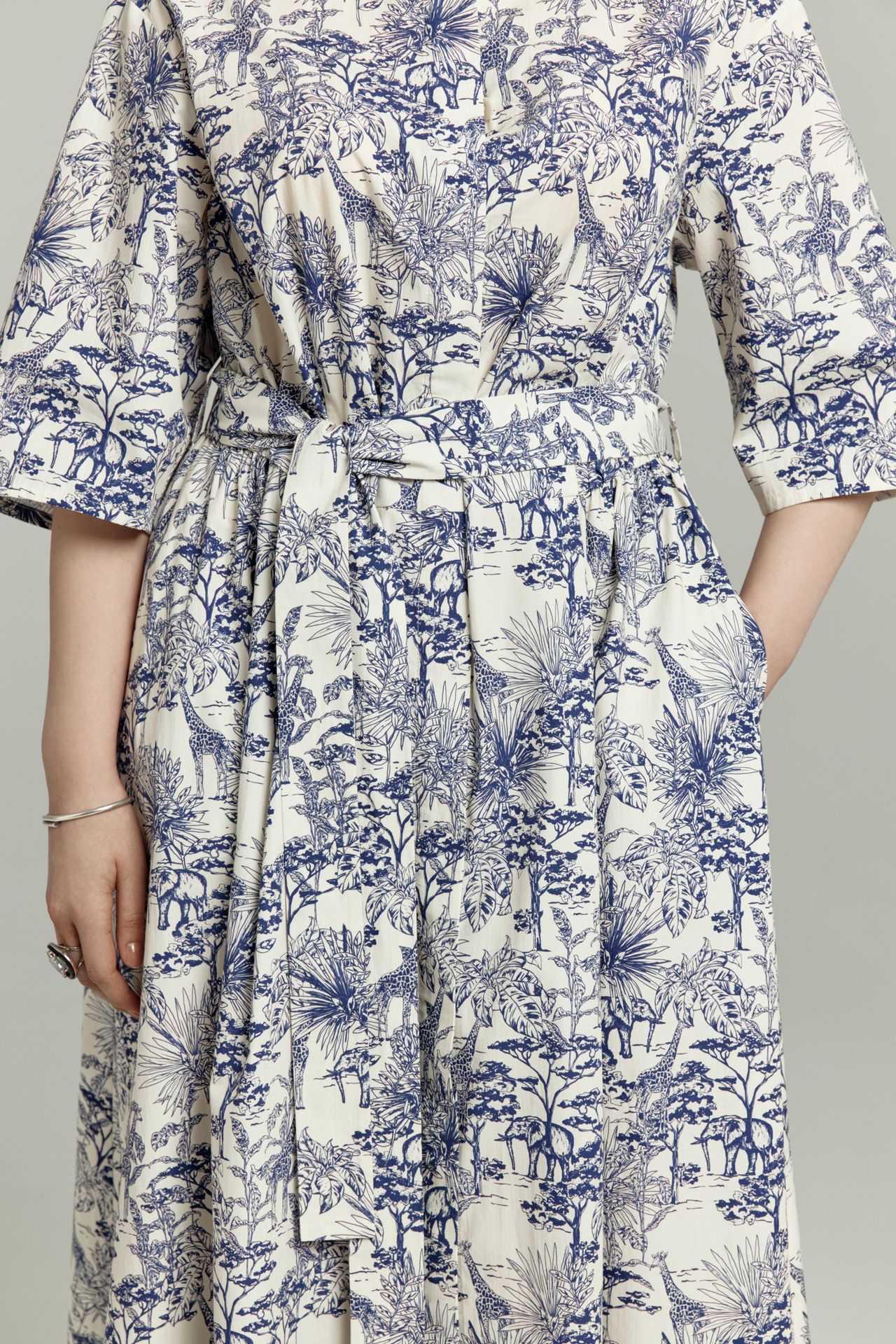 Платье хлопковое в принте