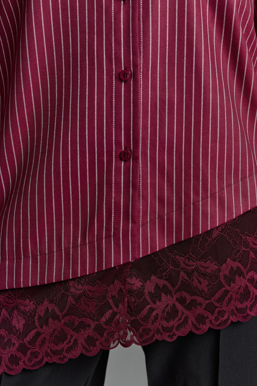 Рубашка с кружевом CHIC