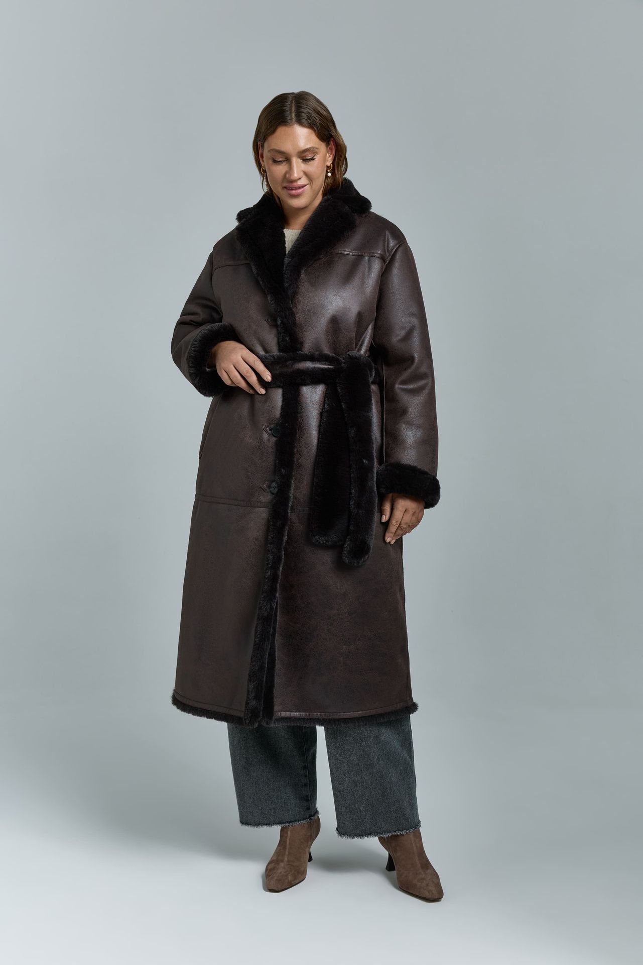 Дубленка удлиненная CAMERON