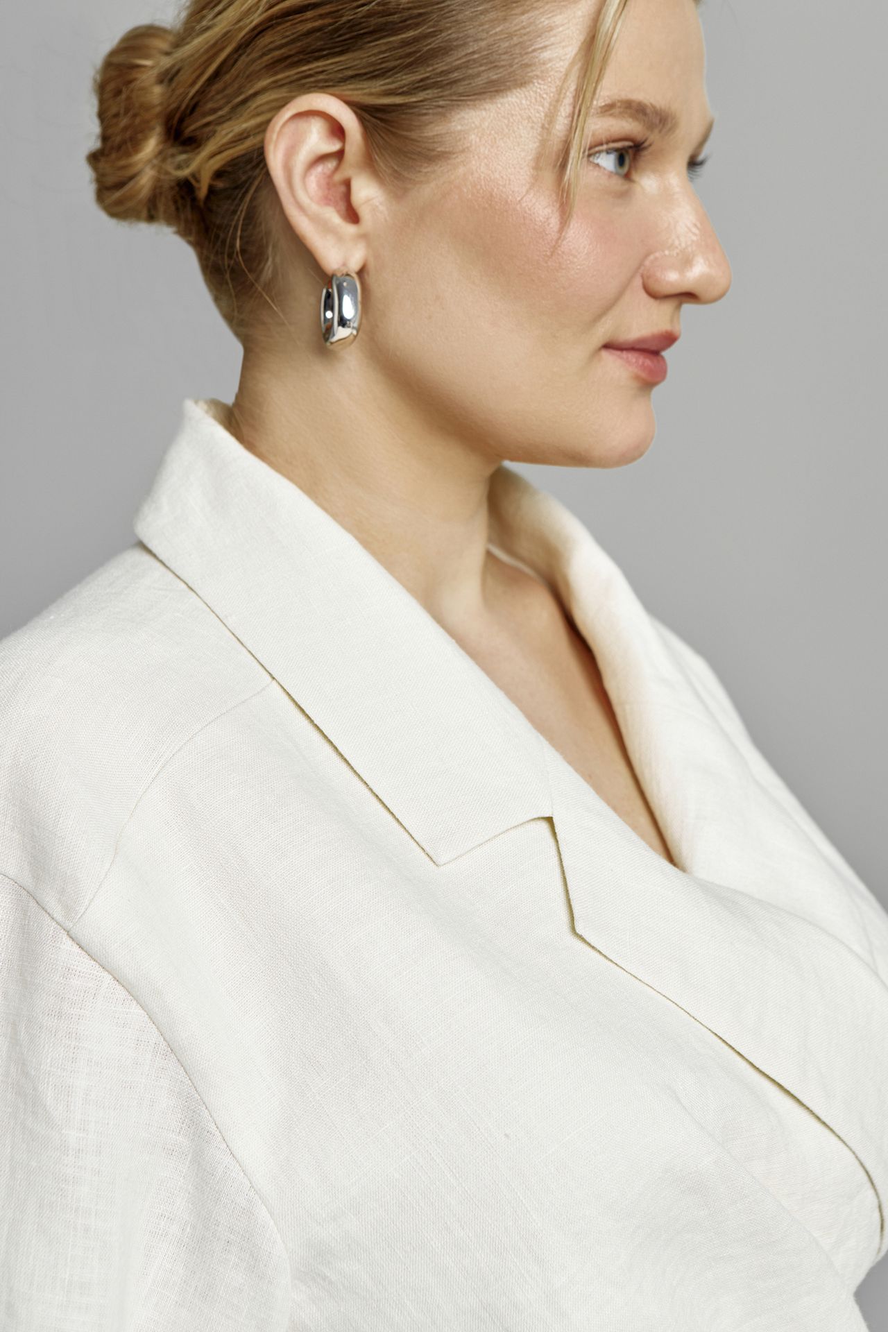 Топ-блуза льняная