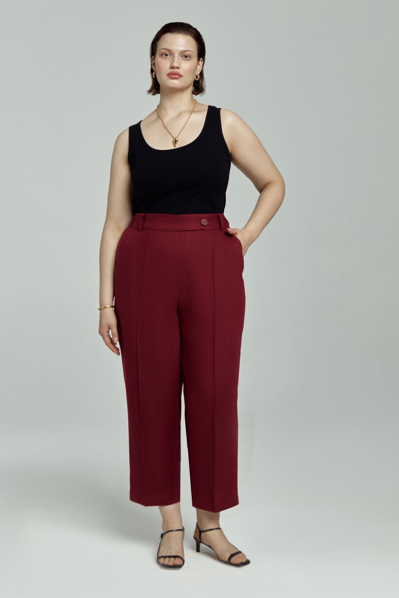 Брюки льняные