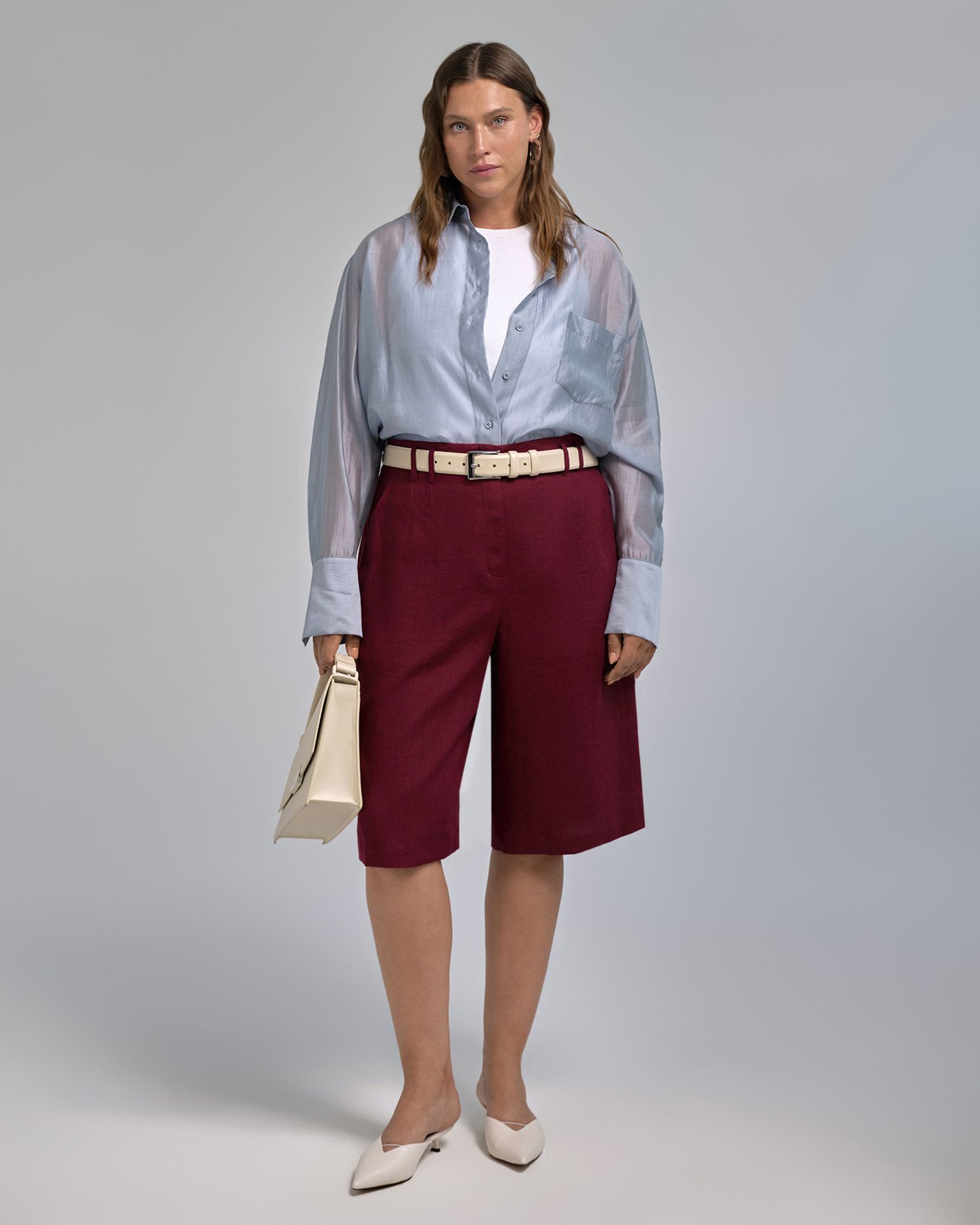 Шорты льняные