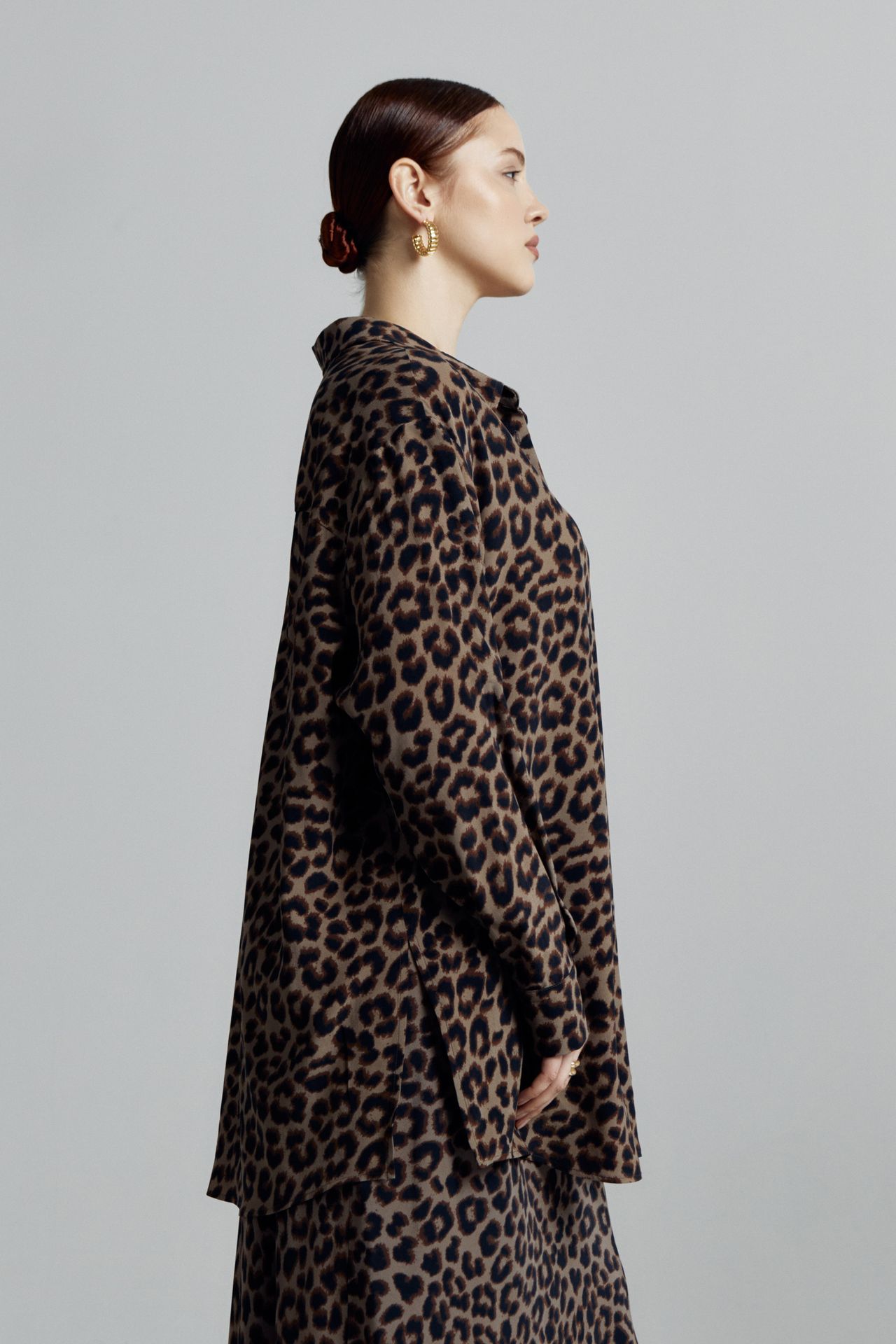 Рубашка вискоза в принте