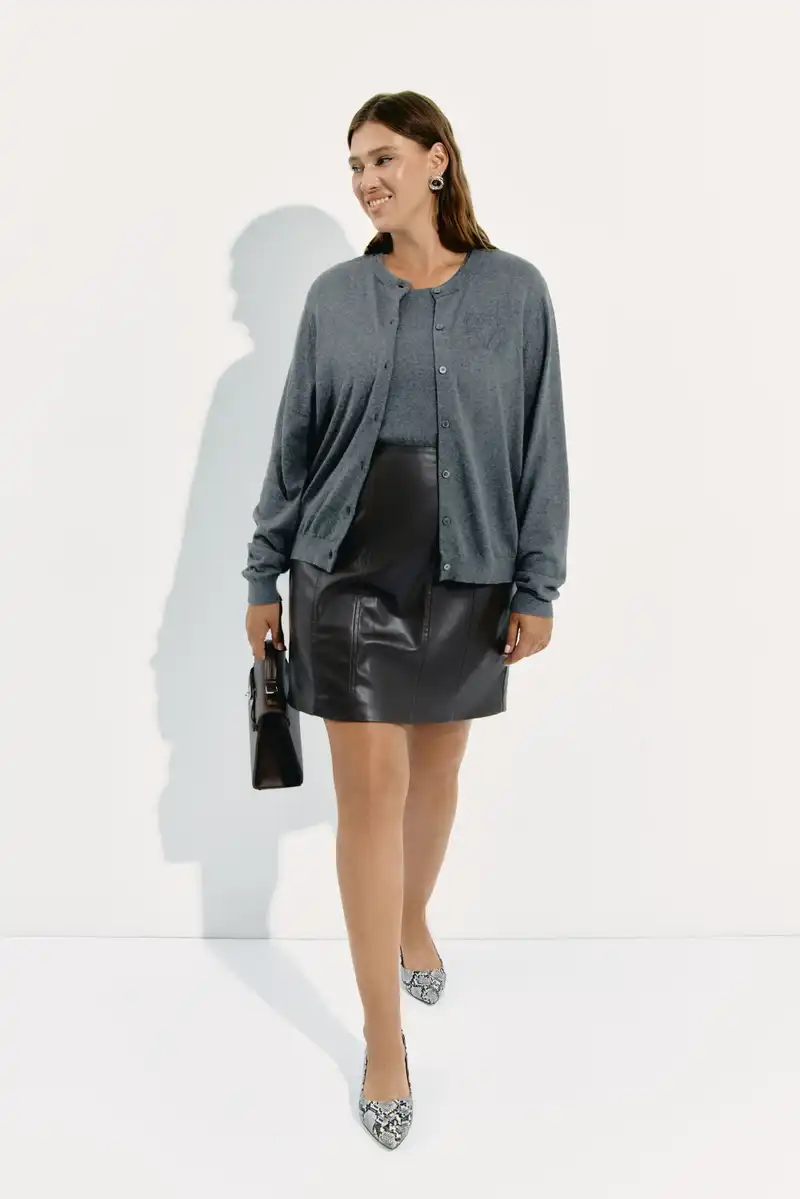 Мини-юбка из экокожи LILITH