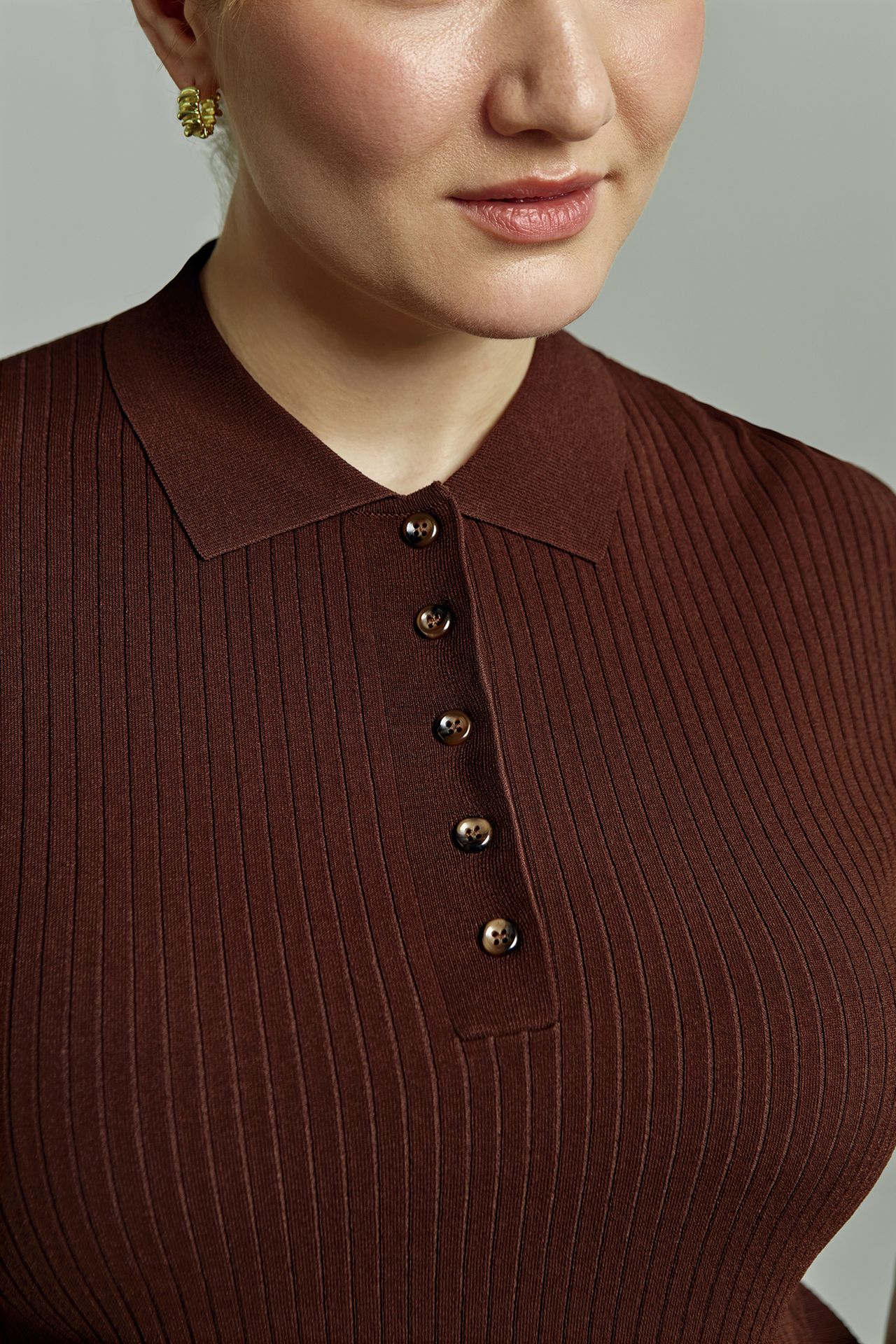 Джемпер-поло с коротким рукавом