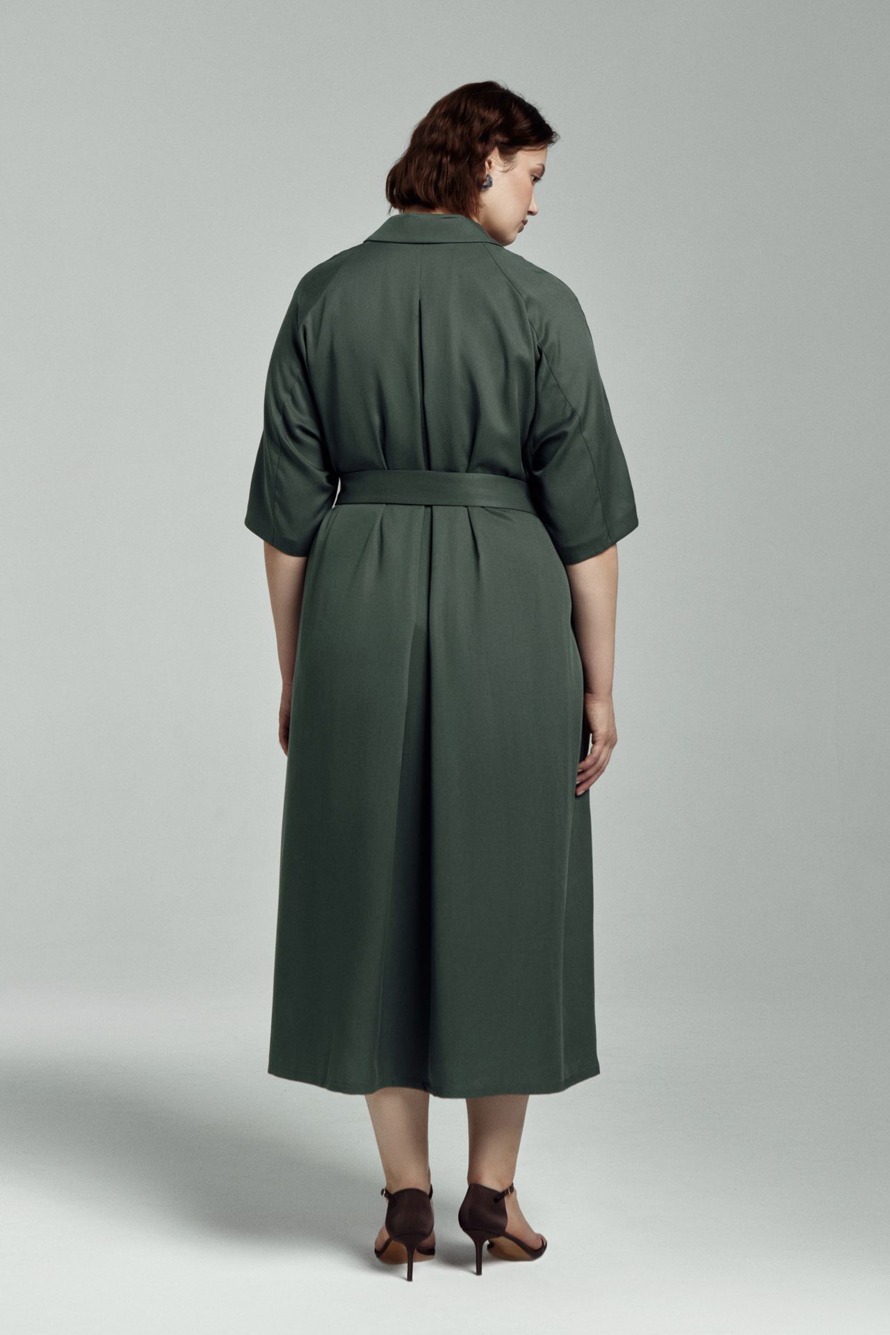 Платье-жакет струящееся