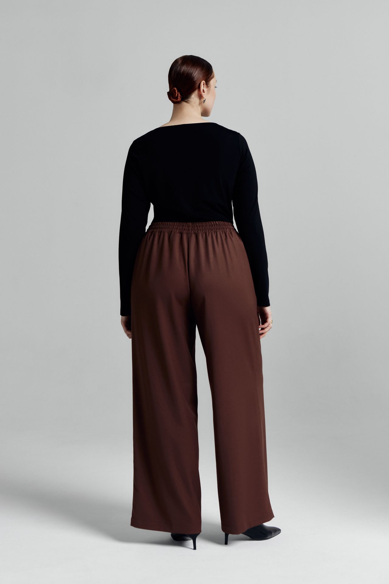 Брюки палаццо на резинке