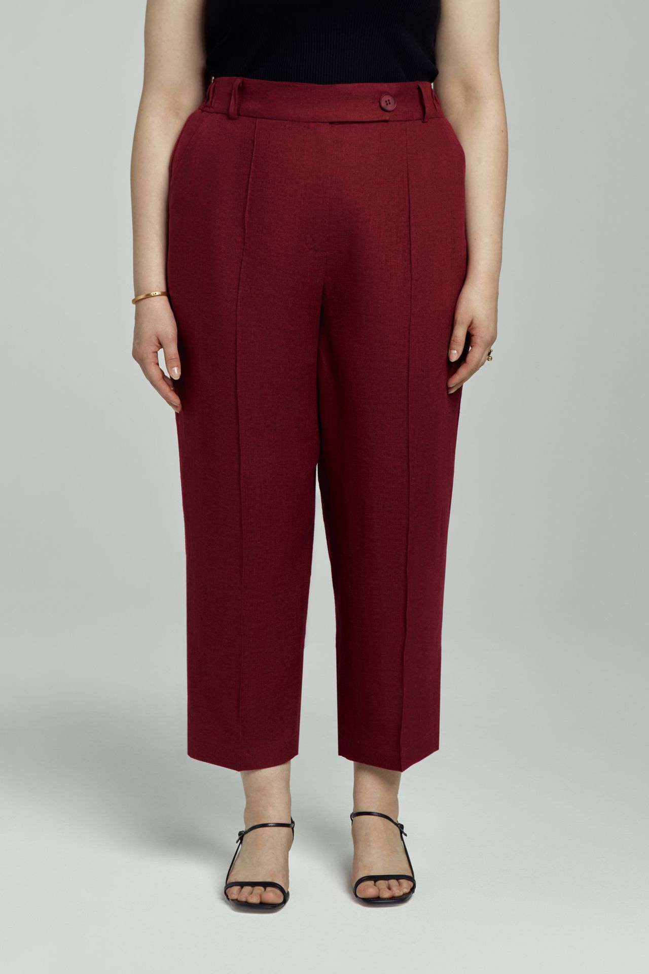 Брюки льняные