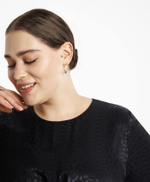 Платье-перекрут с длинным рукавом