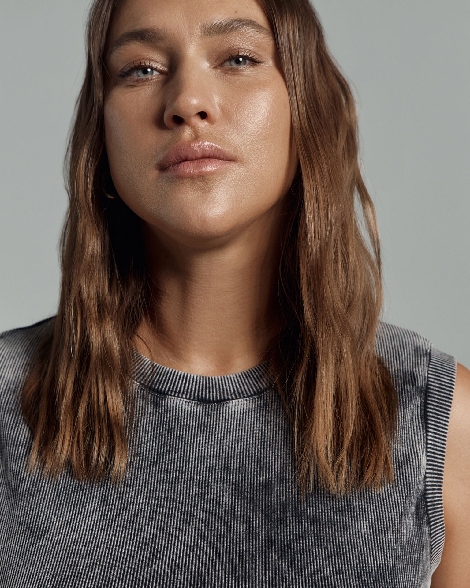 Топ в рубчик с эффектом варки