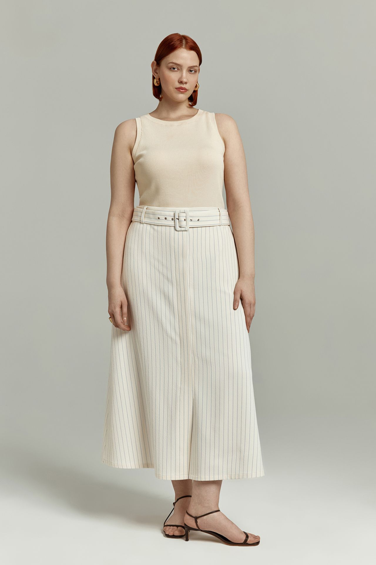 Юбка в полоску