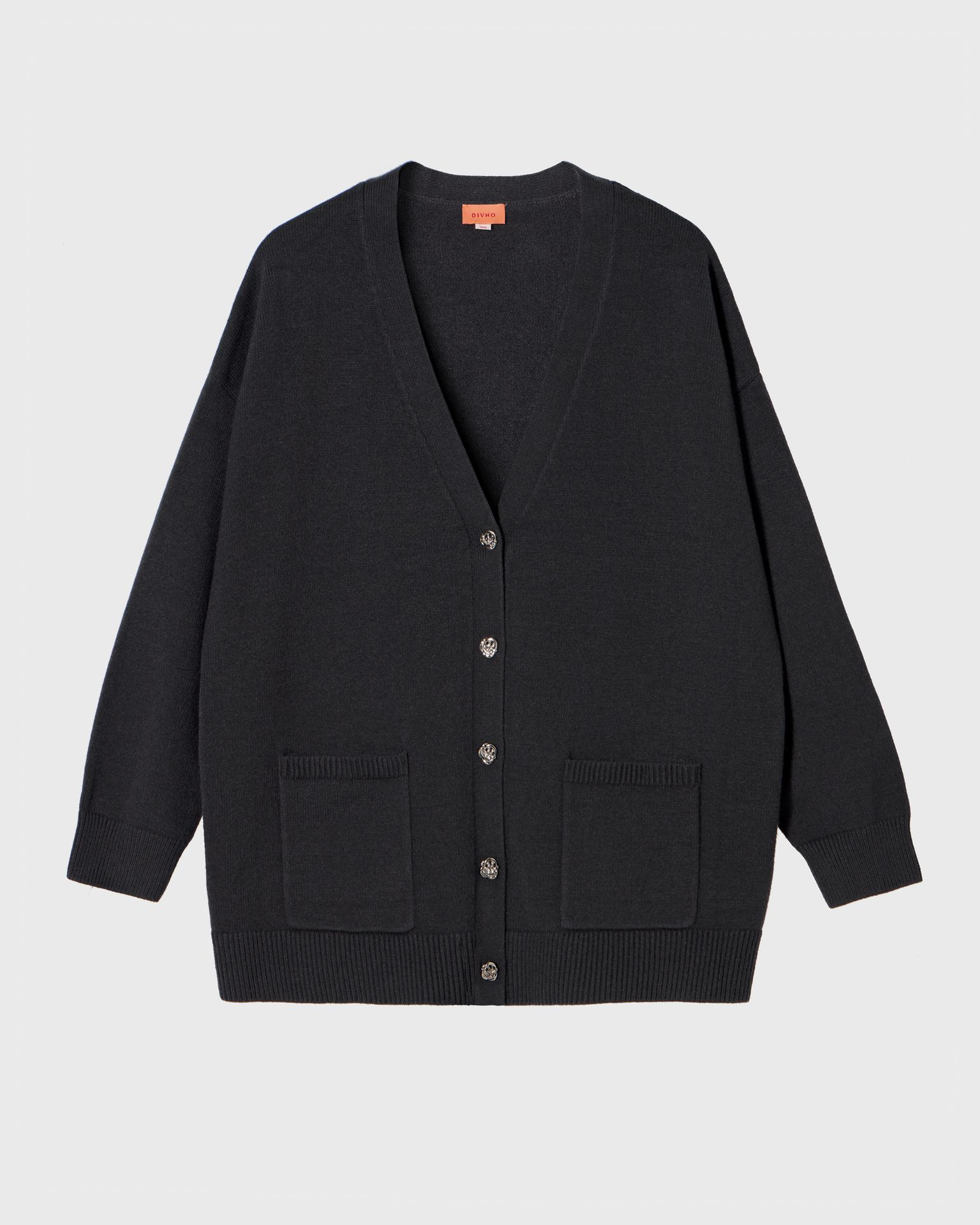 Кардиган с металлическими пуговицами