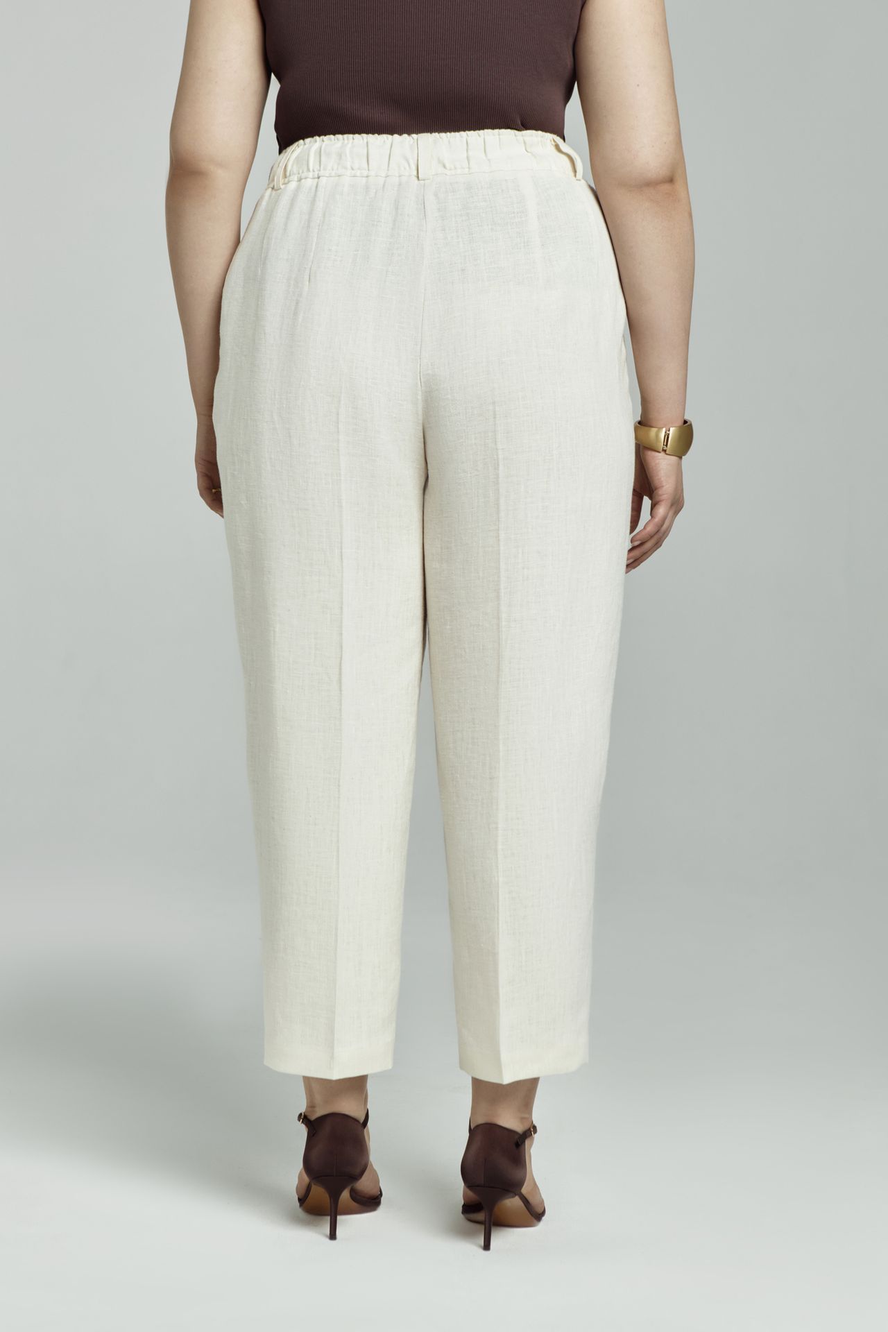 Брюки льняные