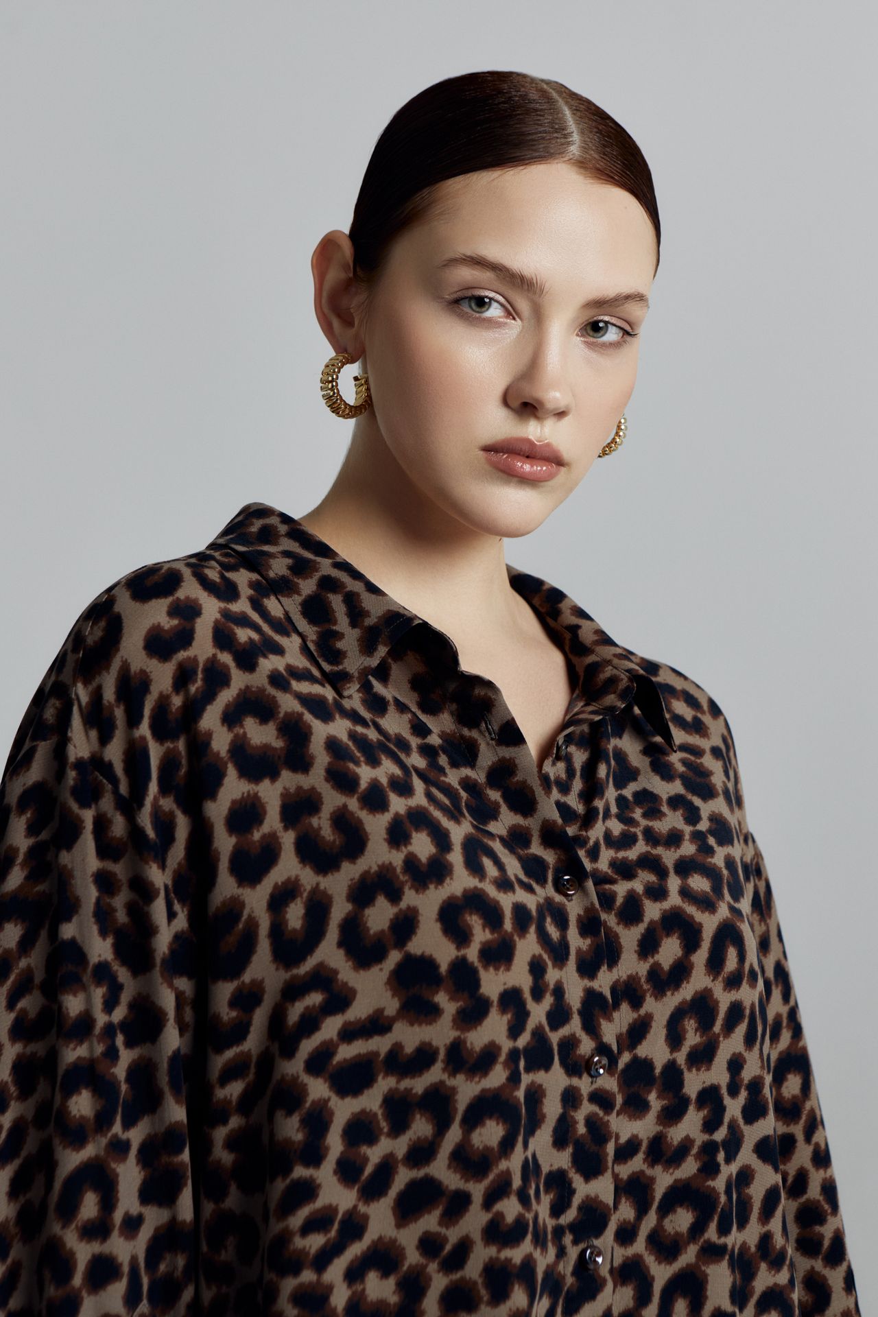 Рубашка вискоза в принте