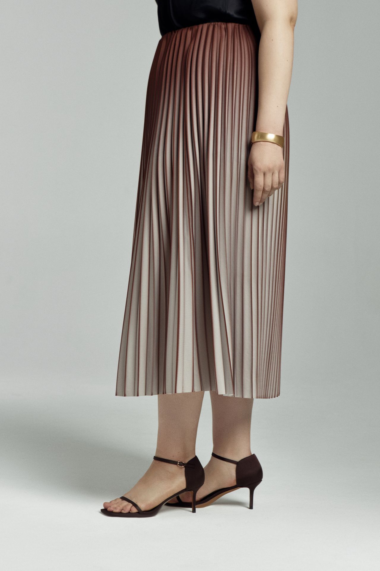 Юбка плиссе с эффектом деграде