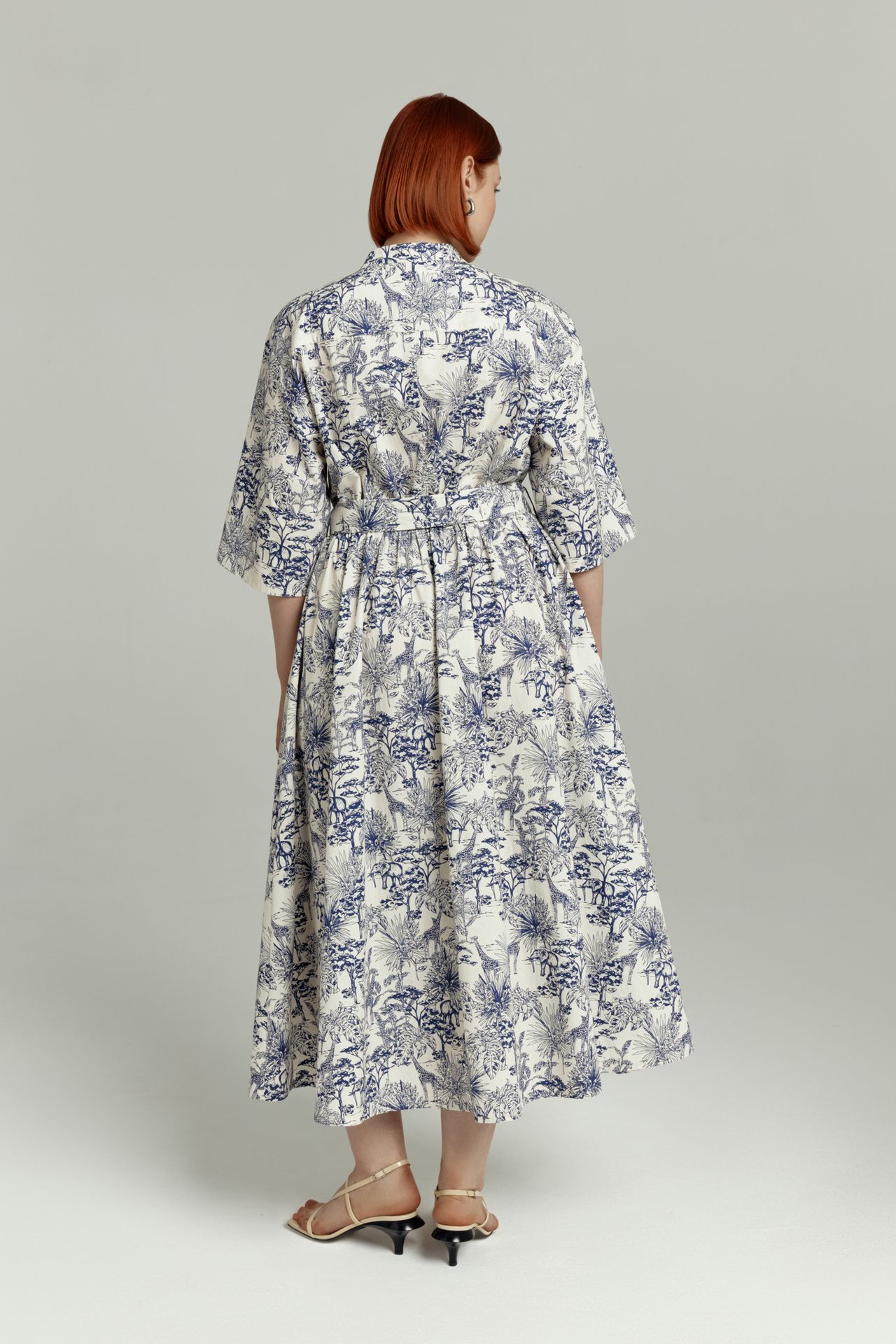 Платье хлопковое в принте