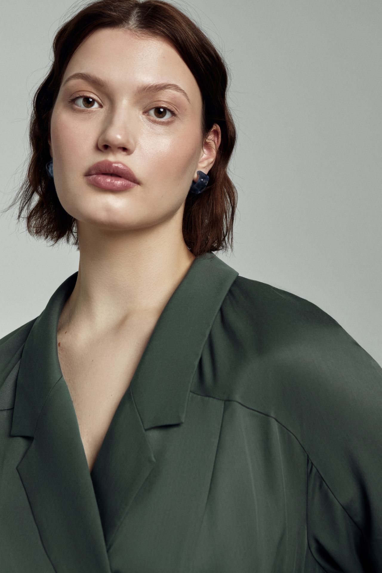 Платье-жакет струящееся