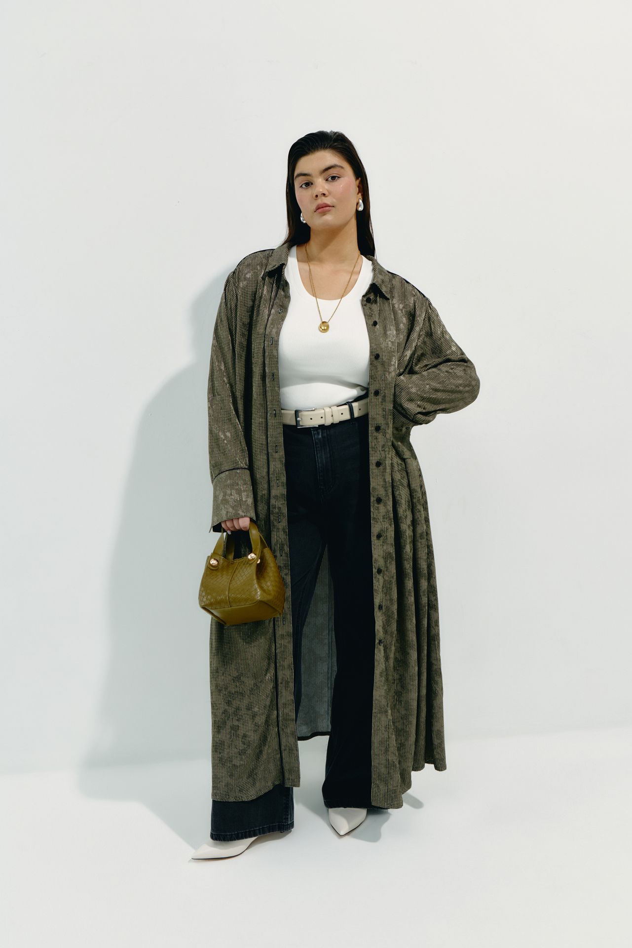 Платье из вискозы в технике жаккард ASTRID