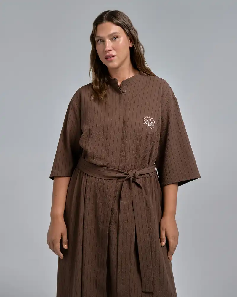 Платье в полосе