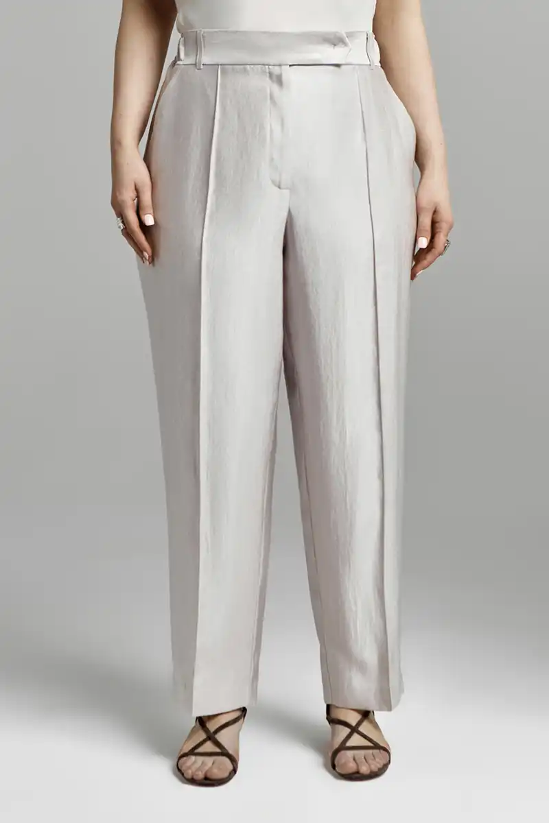 Брюки атласные